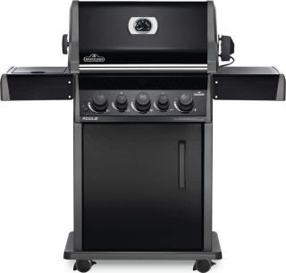 Napoleon Rogue Gasgrill RB 425 mit Seitenbrenner, Heckbrenner schwarz inkl.Drehspieß